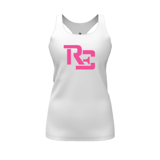 [FT0TRBWH-FYS-LOGO1] Decker Racerback Tank Top (Female Youth S, White, Logo 1)