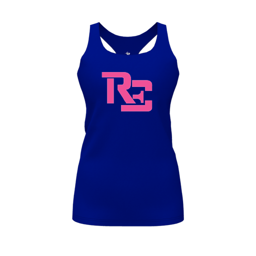 [FT0TRBRY-FYS-LOGO1] Decker Racerback Tank Top (Female Youth S, Royal, Logo 1)