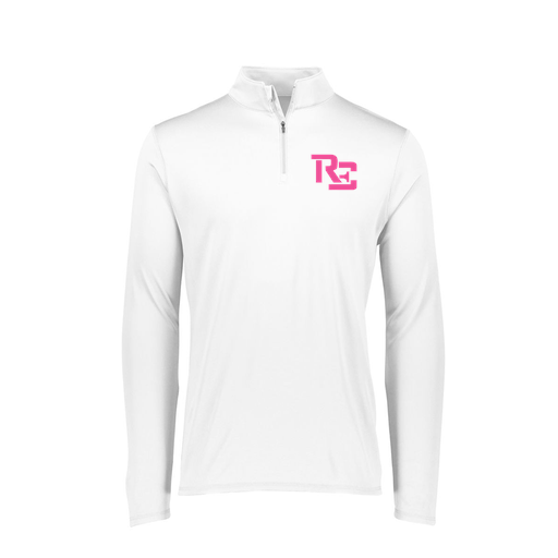 [FTLQFLWH-FAXS-LOGO1] Decker Women's Flex-Lite 1/4 Zip Shirt (Female Adult XS, White, Logo 1)