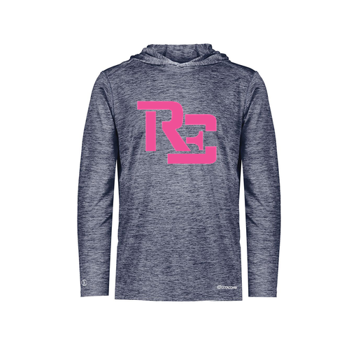 [FOLHCGNV-AS-LOGO1] Decker Men's Charge Hoodie (Adult S, Navy, Logo 1)