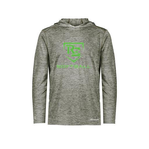 [FOLHCGGY-AS-LOGO2] Decker Men's Charge Hoodie (Adult S, Gray, Logo 2)