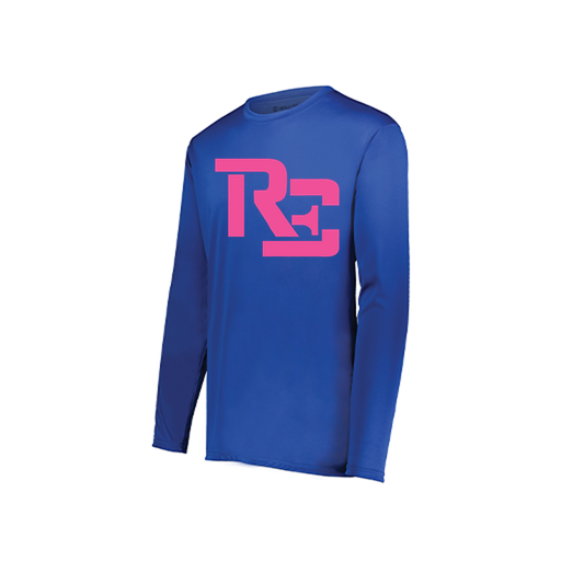 [222822.060.XS-LOGO1] Men's LS Smooth Sport Shirt (Adult XS, Royal, Logo 1)