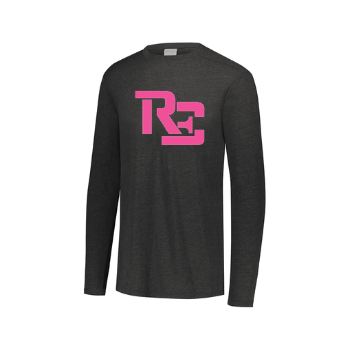 [FTLCUBBK-AXS-LOGO1] Decker Men's Tri-Blend T-Shirt - Long Sleeve (Adult XS, Black, Logo 1)