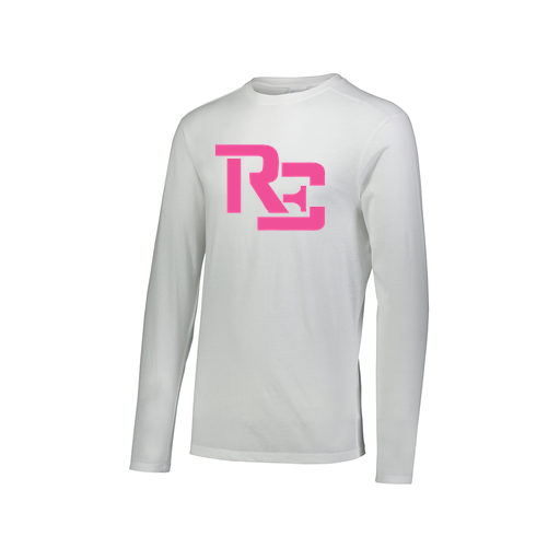 [FTLCUBWH-AXS-LOGO1] Decker Men's Tri-Blend T-Shirt - Long Sleeve (Adult XS, White, Logo 1)