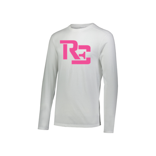 [FTLCUBWH-YS-LOGO1] Decker Youth Tri-Blend T-Shirt - Long Sleeve (Youth S, White, Logo 1)