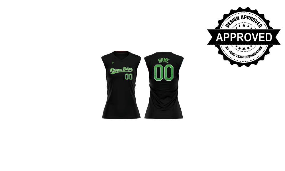 Rivers Edge Softball - Black Sleeveless V-Neck Jersey