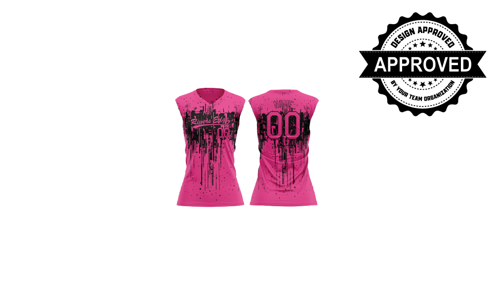 Rivers Edge Softball - Pink V-Neck Sleeveless Jersey